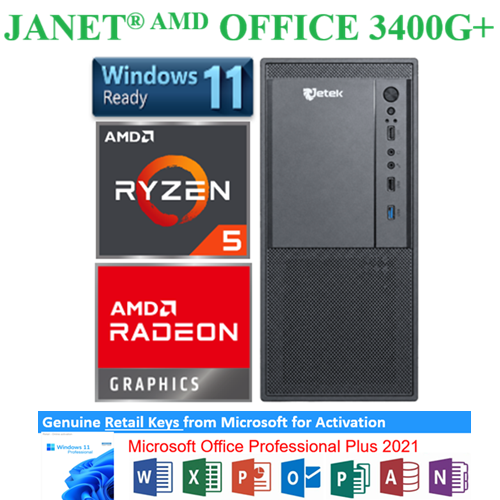 JANET® AMD OFFICE 3400G++